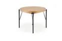 Розкладний стіл HALMAR INFERNO 100-300х100 см, натуральний дуб - чорний фото thumb №16