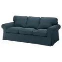 IKEA EKTORP ЕКТОРП, 3-місний диван, Hillared темно-синій 394.305.32 фото thumb №1
