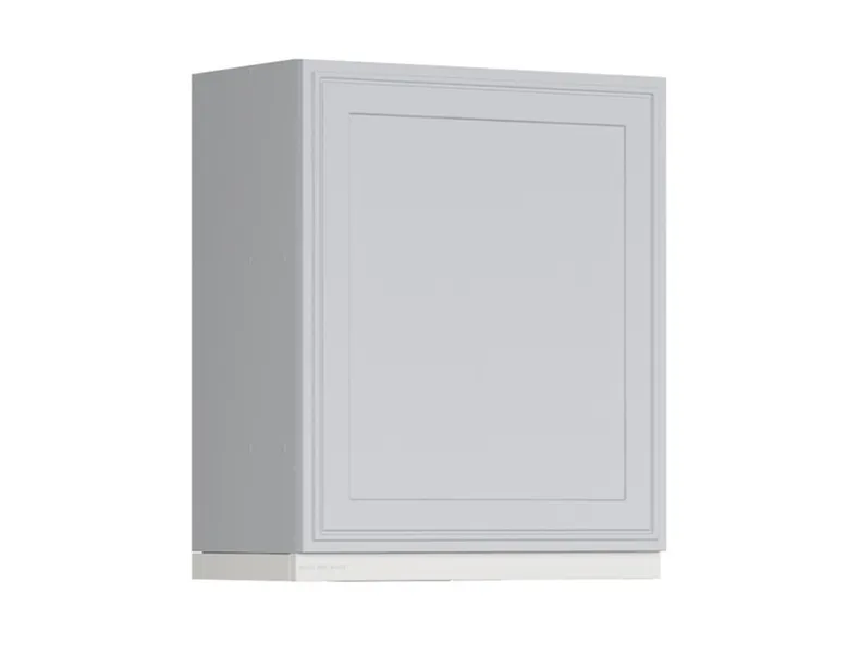 BRW Верхний кухонный шкаф Verdi 60 см с вытяжкой слева светло-серый матовый, греноловый серый/светло-серый матовый FL_GOO_60/68_L_FL_BRW-SZG/JSZM/BI фото №2