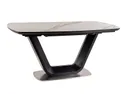 Стол обеденный SIGNAL ARMANI Ceramic, белый / черный, 90x160 фото thumb №11