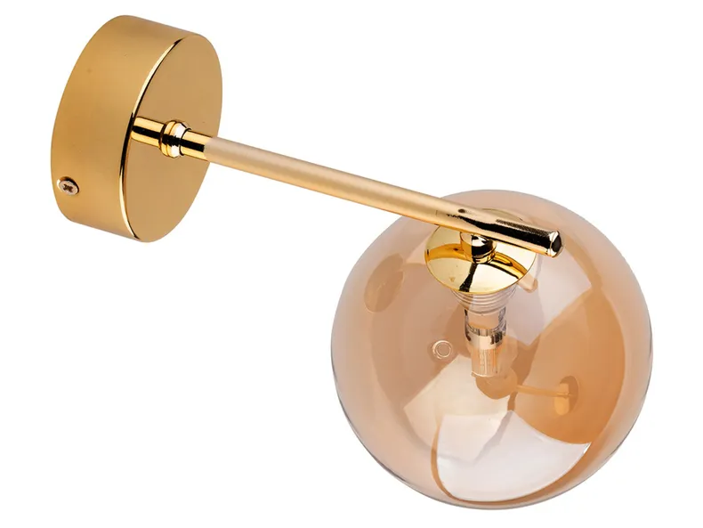 BRW Настенный светильник Estera из металлического стекла золотого цвета 087749 фото №4