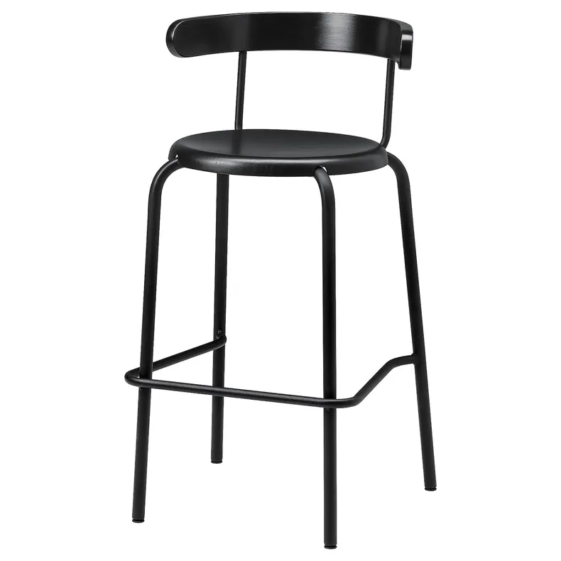 IKEA YNGVAR ІНГВАР, барний стілець, антрацит, 75 см 604.007.45 фото №1