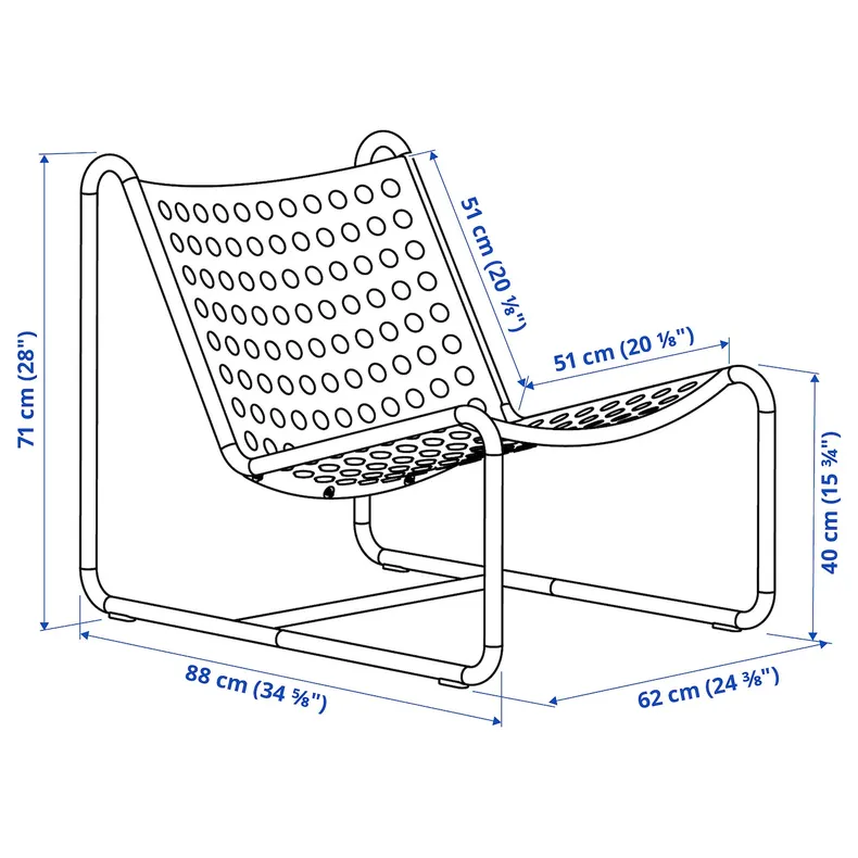 IKEA SKOGSÖN, крісло, світло-зелений зовнішній 005.922.24 фото №4