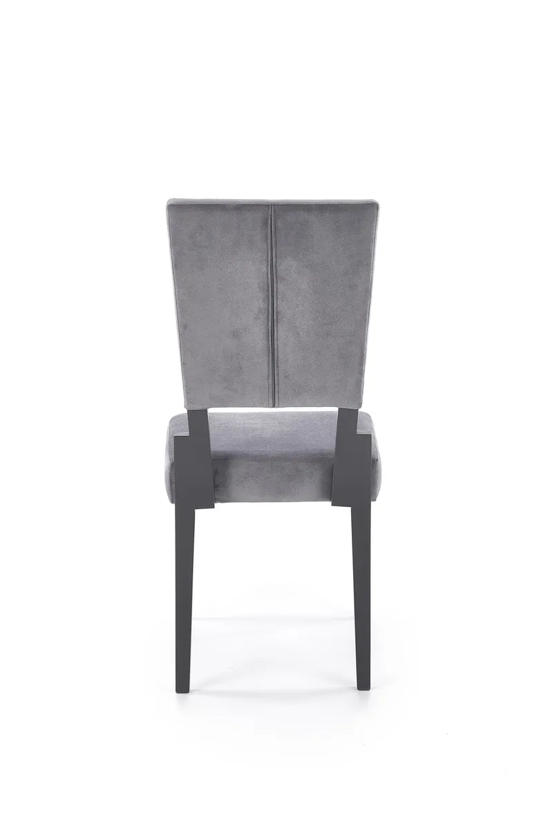 Кухонний стілець оксамитовий HALMAR Sorbus Velvet, оббивка - сірий / ніжки - масив бука фото №7