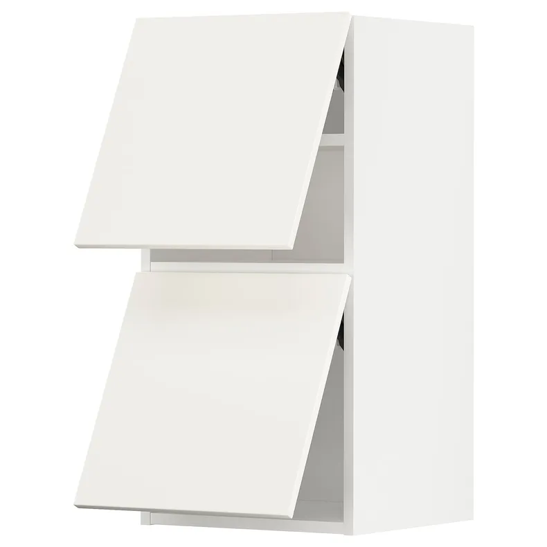 IKEA METOD МЕТОД, настінна шафа, горизонт, 2 дверцят, білий / ВЕДДІНГЕ білий, 40x80 см 793.930.52 фото №1