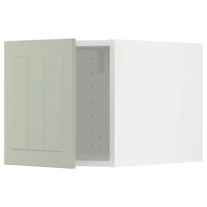 IKEA METOD МЕТОД, верхний шкаф, белый / светло-зеленый, 40x40 см 194.867.80 фото №1