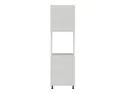 BRW Кухонный духовой шкаф Sole 60 см с ящиками светло-серый глянец, альпийский белый/светло-серый глянец FH_DPS_60/207_2SMB/SMB/L-BAL/XRAL7047 фото thumb №1