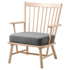 IKEA PERSBOL ПЕРСБОЛ, кресло, Береза / Тибблби бежевый / серый 503.501.90 фото
