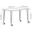 IKEA LAGKAPTEN ЛАГКАПТЕН / KRILLE КРИЛЛЕ, письменный стол, белый антрацит / белый, 120x60 см 395.084.13 фото thumb №9
