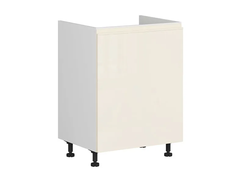 BRW Кухонный шкаф Sole под мойку 60 см левый глянец магнолия, альпийский белый/магнолия глянец FH_DK_60/82_L-BAL/XRAL0909005 фото №2