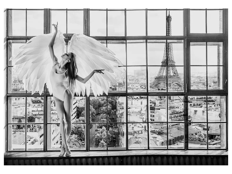 BRW картина на полотні Вікно Париж 70х100 см 093126 фото №5