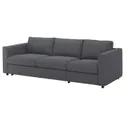 IKEA VIMLE ВИМЛЕ, 3-местный диван-кровать, Окрашенный в средне-серый цвет 795.452.77 фото thumb №1