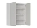BRW Двухдверный верхний кухонный шкаф Sole 80 см светло-серый глянец, альпийский белый/светло-серый глянец FH_G_80/95_L/P-BAL/XRAL7047 фото thumb №3