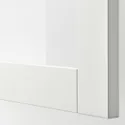 IKEA BESTÅ БЕСТО, комбинация для хранения с дверцами, белый / Синдвик белое прозрачное стекло, 180x42x65 см 793.250.39 фото thumb №4