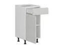 BRW Базовый шкаф Sole для кухни 40 см левый с ящиками светло-серый глянец, альпийский белый/светло-серый глянец FH_D1S_40/82_L/SMB-BAL/XRAL7047 фото thumb №3