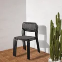 IKEA VIHOLMEN ВІХОЛЬМЕН, стілець, вуличний, темно-сірий 204.633.01 фото thumb №2