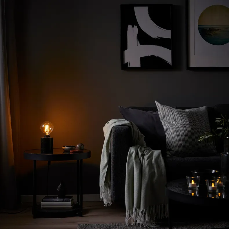 IKEA TRÅDFRI ТРОДФРИ, светодиодная лампочка E27 470 лм, умный беспроводной тонированный / теплый белый прозрачный / сфера 905.390.72 фото №5