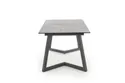 Обідній стіл розкладний HALMAR TIZIANO 160-210x90 см, стільниця - світлий сірий / темний сірий, ніжки - темний сірий фото thumb №12