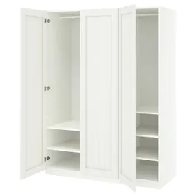 IKEA PAX ПАКС / GULLABERG ГУЛЛАБЕРГ, гардероб, комбинация, белый/белый, 150x60x201 см 695.630.21 фото