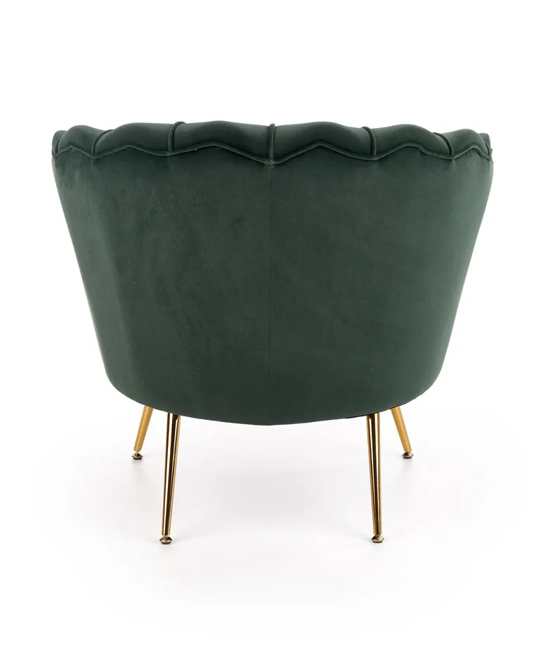 М'яке крісло HALMAR AMORINITO темно-зелений/золотий фото №9