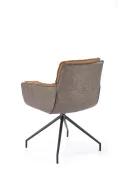 Кухонний стілець HALMAR K523 коричневий/темно-коричневий фото thumb №2