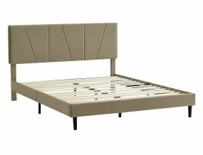 Кровать полуторная SIGNAL Savana Velvet 160x200 см, бежевый фото