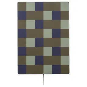 IKEA SYMFONISK СИМФОНИСК, панель для рамы с динамиком, сине-зелёный чек 205.847.51 фото