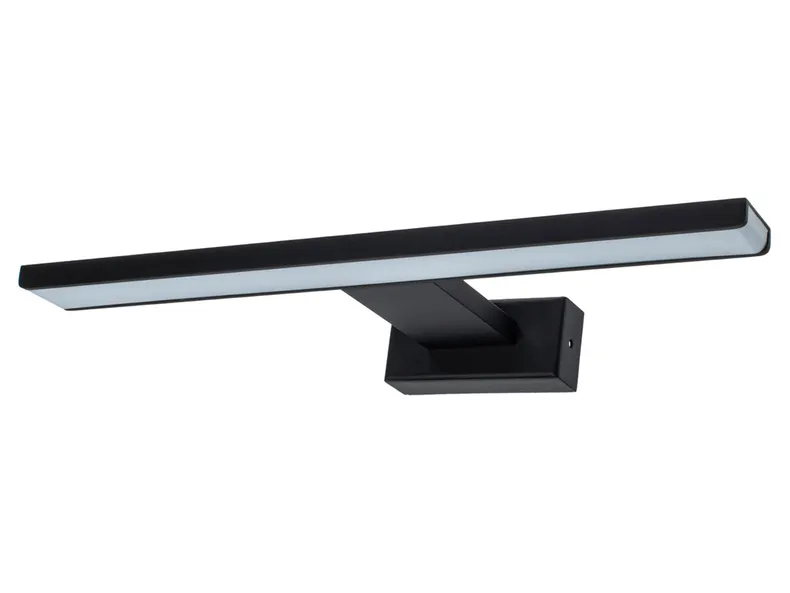 BRW Сяйво світлодіодний металевий настінний світильник для ванної кімнати чорний 086766 фото №1