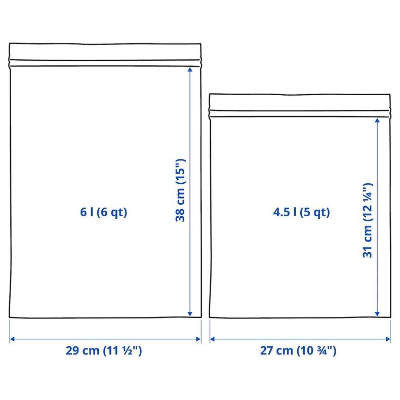 IKEA ISTAD ИСТАД, пакет закрывающийся, узор / зелёный, 6 / 4.5 l 405.256.85 фото №6