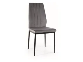 Бархатное Кресло SIGNAL ATOM, Bluvel 14 - серый фото