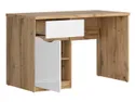 Письмовий стіл BRW Nuis, 120х60 см, дуб вотан/білий глянець BIU1D1S-DWO/BIP фото thumb №3