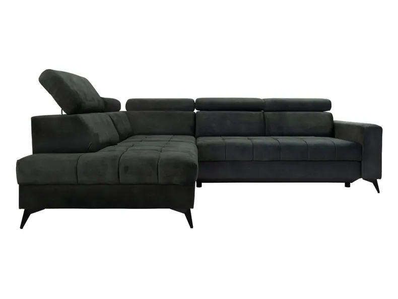 BRW Лівосторонній кутовий диван Grant зі спальною функцією без ящика для зберігання зелений, Хвиля 12 NA-GRANT-BL_A_2-GA_BBEFAE фото №2