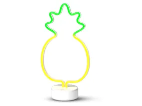 BRW Светодиодный ананас неоновая настольная лампа микс желто-зеленый 093830 фото