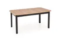 Кухонний стіл розкладний HALMAR FLORIAN 160-228x90 см, стільниця - дуб артисан, ніжки - чорні фото thumb №7