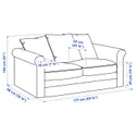 IKEA GRÖNLID ГРЕНЛІД, 2-місний диван, ЛЬЙУНГЕН класичний сірий 294.090.60 фото thumb №11