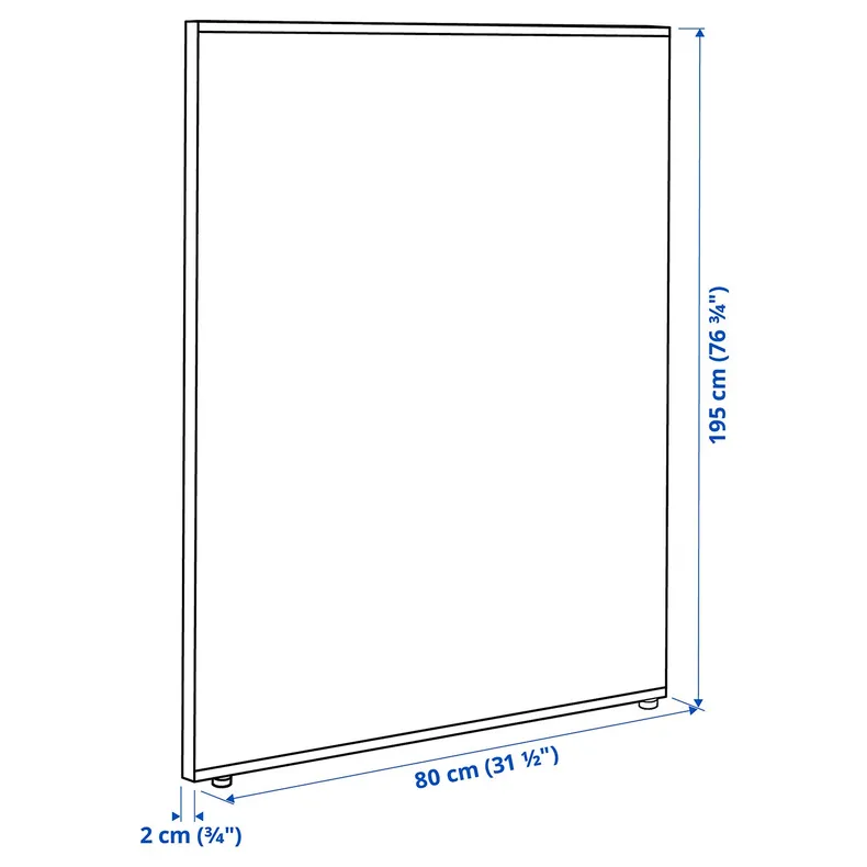 IKEA SIDORNA СИДОРНА, ширма, серый, 80x195 см 404.839.49 фото №8