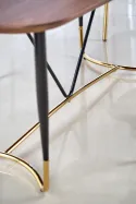 Кухонний стіл HALMAR MANCHESTER 180x90 см, стільниця - горіх, ніжки - чорний / золото фото thumb №7