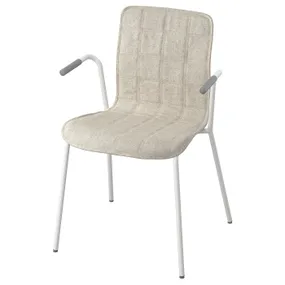 IKEA LÄKTARE ЛЕКТАРЕ, крісло для конференцій, світло-бежевий/білий 895.032.72 фото