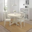IKEA INGATORP ІНГАТОРП / INGOLF ІНГОЛЬФ, стіл+4 стільці, білий / білий, 110 / 155 см 594.004.97 фото thumb №2