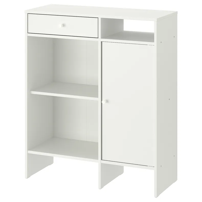 IKEA BAGGEBO БАГГЕБО, сервант, білий, 78x92 см 405.536.16 фото №1