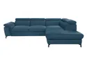 BRW Кутовий розкладний диван Алегра з ящиком для зберігання велюровий синій, Елемент 13 NA-ALEGRA-L-G2_B9CA45 фото thumb №1