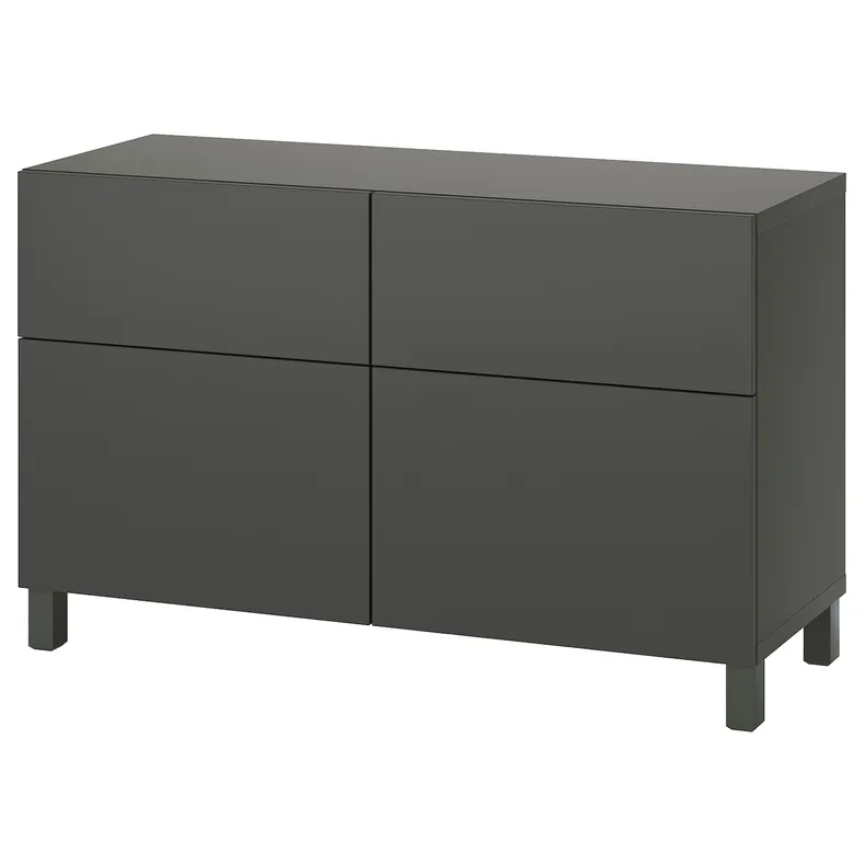 IKEA BESTÅ БЕСТО, комб для хран с дверц / ящ, 120x42x74 см 995.080.52 фото №1