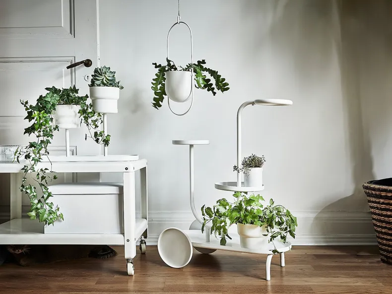 IKEA CHILISTRÅN ЧІЛІСТРОН, підставка для рослин, білий, 24 см 604.922.45 фото №6