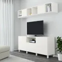 IKEA BESTÅ БЕСТО / EKET ЭКЕТ, комбинация для ТВ, белый, 210x42x220 см 792.211.88 фото thumb №2