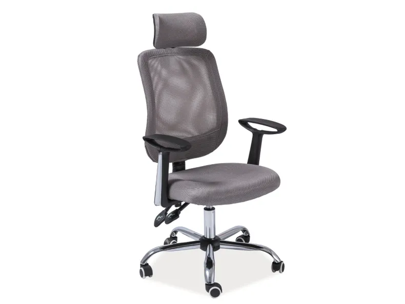 Поворотний стілець SIGNAL Q-118, сірий фото №1