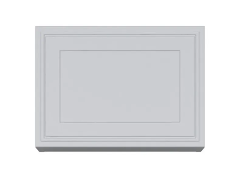 BRW Верхний кухонный шкаф Verdi 50 см наклонный ясень серый матовый, греноловый серый/светло-серый матовый FL_GO_50/36_O-SZG/JSZM фото №1