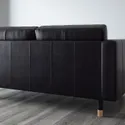 IKEA LANDSKRONA ЛАНДСКРУНА, 3-місний диван, з шезлонгом/Гранн/Бомстад чорний/дерево 590.318.77 фото thumb №5