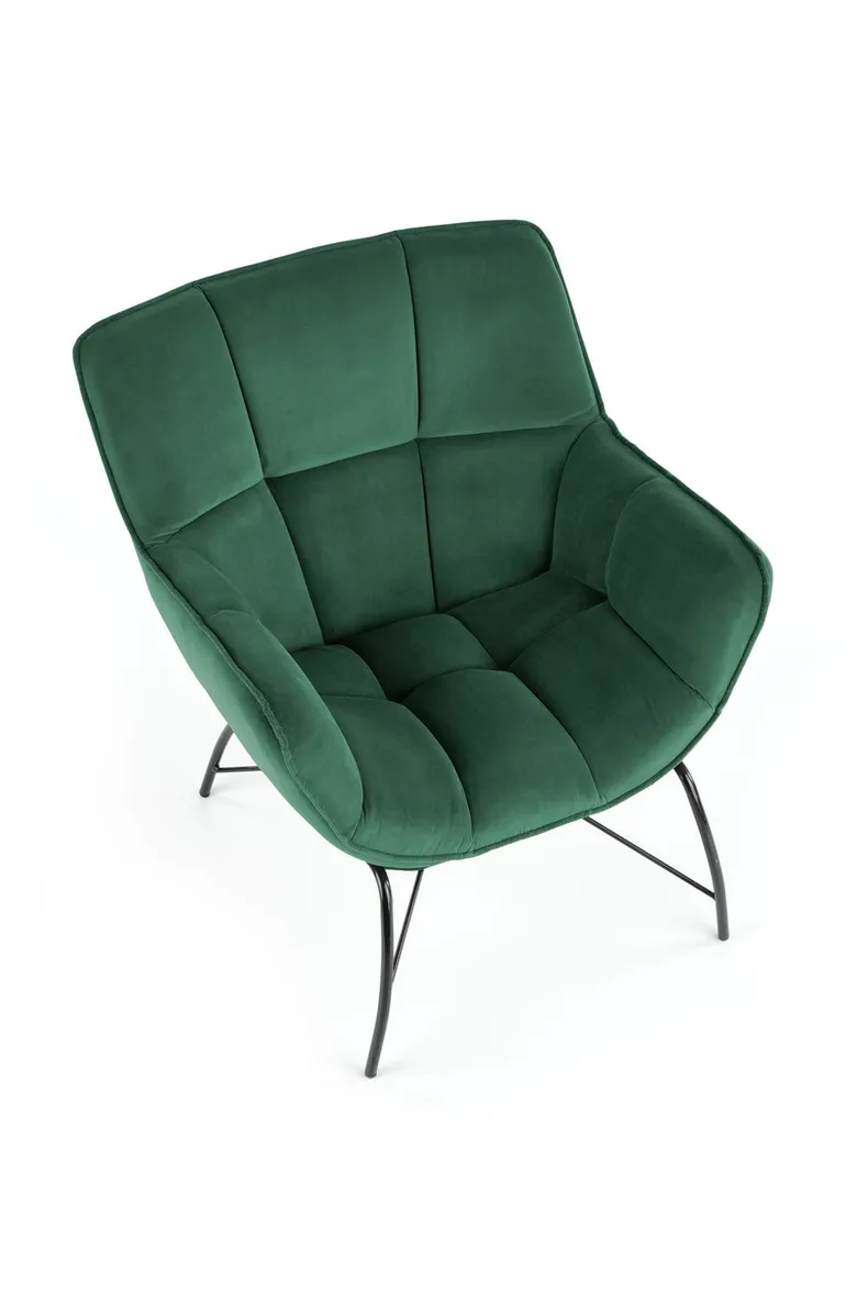 Кресло мягкое HALMAR BELTON темно-зеленый (1п=1шт) фото №7