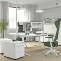 IKEA MITTZON МИТТЗОН, письменный стол, белый, 160x80 см 095.290.87 фото thumb №2