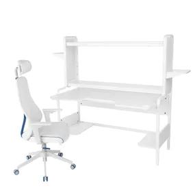 IKEA FREDDE ФРЕДДЕ / MATCHSPEL МАТЧСПЕЛ, геймерский стол и стул, белый 094.407.83 фото